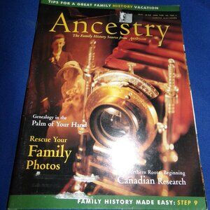 Vintage Ancestry Magazine - May/June 2000 - Vol. 18 No 3 - Genealogy - Family